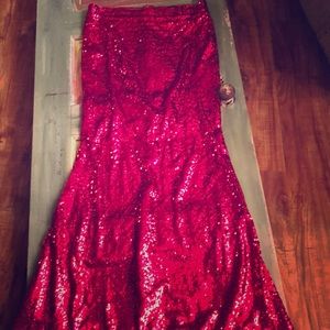 Gorgeous Hot Pink Sequin Skirt